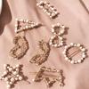 Geometric Irregular Pearl Hairpins Girls Delicate Hair Grip