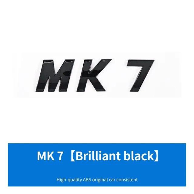 3D ABS Buchstaben MK5 MK6 MK7 MK7.5 Emblem Auto Abzeichen Aufkleber für VW volkswagen GOLF Auto Fender Trunk Hinten Aufkleber