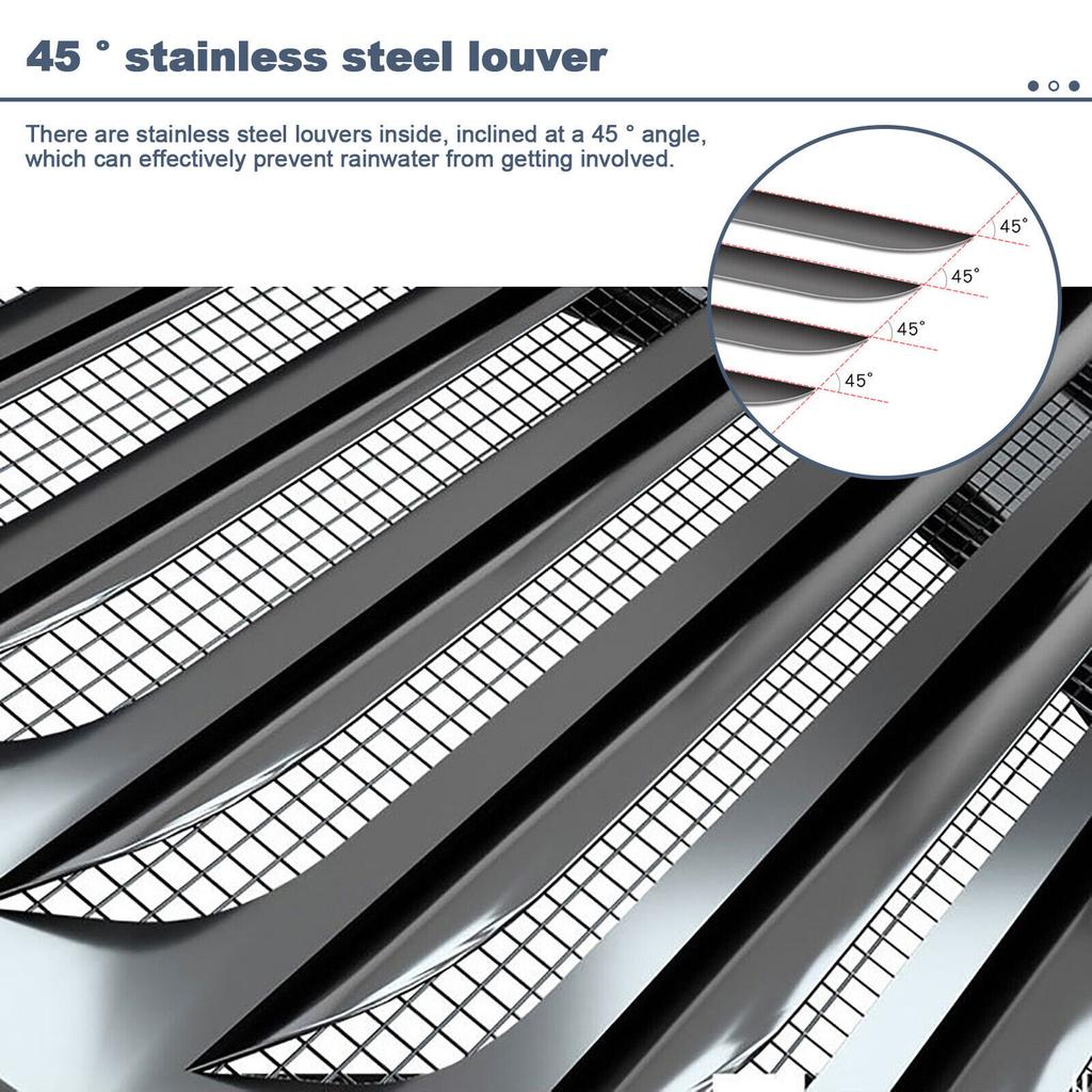 Air Vent Grille 70-200mm Stainless Steel Insect  Grill Ventilation Cover Round Shape Stainless Steel Vent For Pest Prevention
