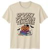 Spooky Pumpkin Teacher TShirt Halloween Teacher Gift For Him And Her