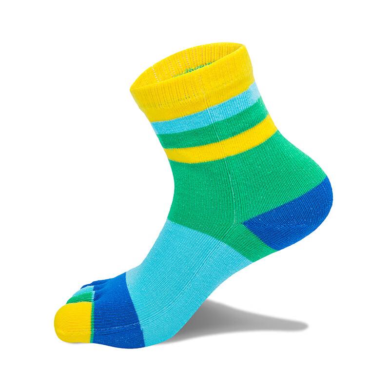 TFO Sixth Generation Children's Five-Toe Socks, Comfortable, Sweat-Absorbing, Breathable Outdoor Sports Socks Hiking Socks 2202501 Blue