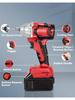 Cordless Impact Wrench 1/2 Inch Brushless High Torque Wrenches 210 Ft-Lbs Right Angle Detent Anvil Impact Drive Set Kit 2 Batter