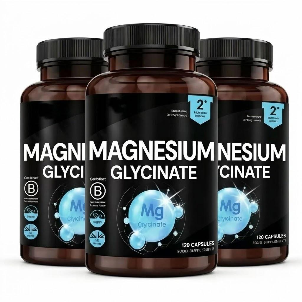 Magnesio Bisglicinato Puro 120 Capsule Vegane – Alta Potenza per Sonno e Supporto Muscolare