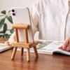 Wood Phone Holder Wood Chair Phone Stand Cute Mini Wooden Chair Shape Phone Holder Stand for Mobilephone Cellphone Smartphone