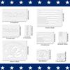 9 Pcs American Flag Stencils We The People Stencil Don'T Tread On Me Stencils
