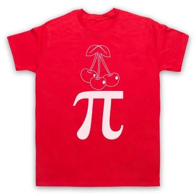 Maglietta Divertente Parodia Matematica Cibo Ciliegia Torta Pi Trigonometria Uomo Donna