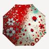 1pc Ladybugs Flowers Automatic Open/close Umbrella, 8-Rib sturdy structure, Auto Folding/Opening, Portable Travel Umbrella for Women c24