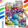 Monsters University Oil Painting by Numbers Art Kit. Handmade Diy Painting Home Decoration Gifts