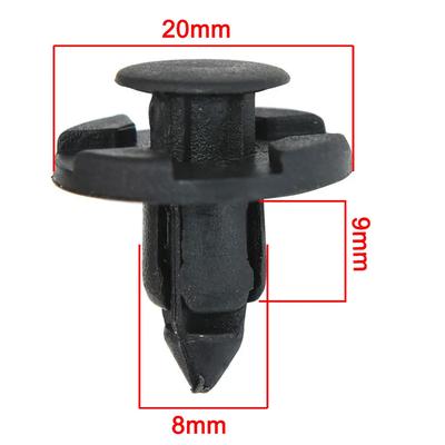 50 Stück/Set Auto Stoßstange Kotflügel Druck 8mm Niet Halter Kunststoff Auto Befestigungsclip für Universal Auto Niet Befestigungen Custom