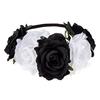 Halloween Rose Hair Band Hair Hoop Cosplay Costume Party Flannel Flowers Crown Headband Festival Hair Garland Wedding