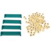 Plastic Alphabet Spelling Game Tile Lock Alphabet Game with 100 Chess Pieces and 4 Chess Piece Stand