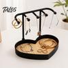 Talos Jewelry Organizer Stand, Love Partition Tray Design, Non-Slip Wear-Resistant Multi-Hanging Hanger, for Necklace Earring Bracelet