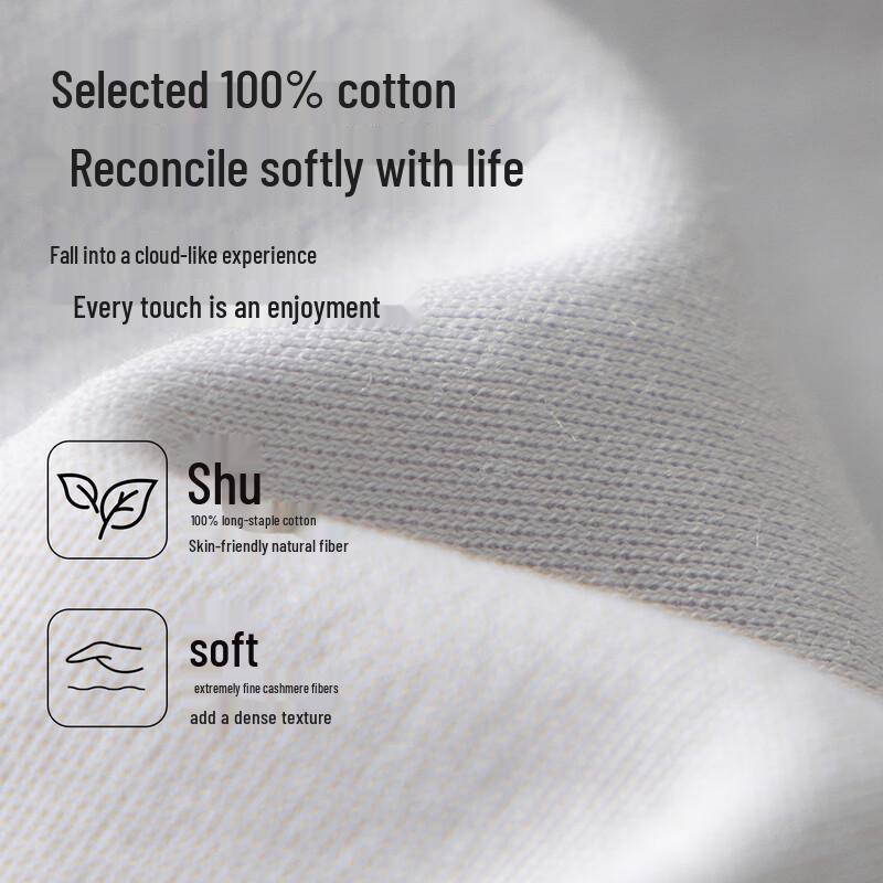 Yiershuang Men's 100% Cotton Mid-Waist Briefs