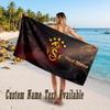 Galatasaray FC Design Beach Towel Custom Text Large Towel for Beach Vacation