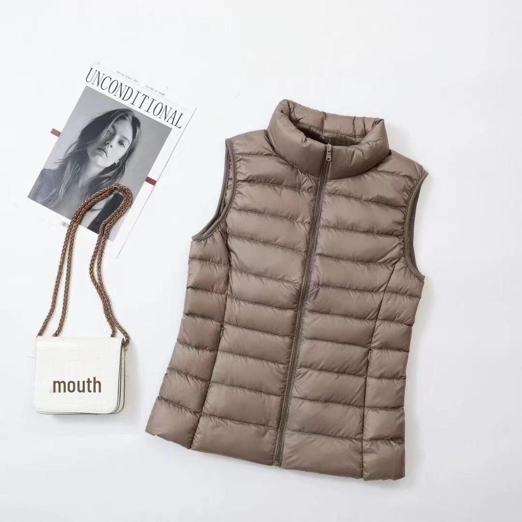 New Lightweight Slim Fit Down Vest for Women - Plus Sizes Available