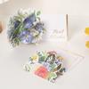 Half Mask Three-dimensional Flower Greeting Card Creative Ins Simple Card Bouquet 3D Thanksgiving Blessing Thanksgiving Valentine's Day Birthday