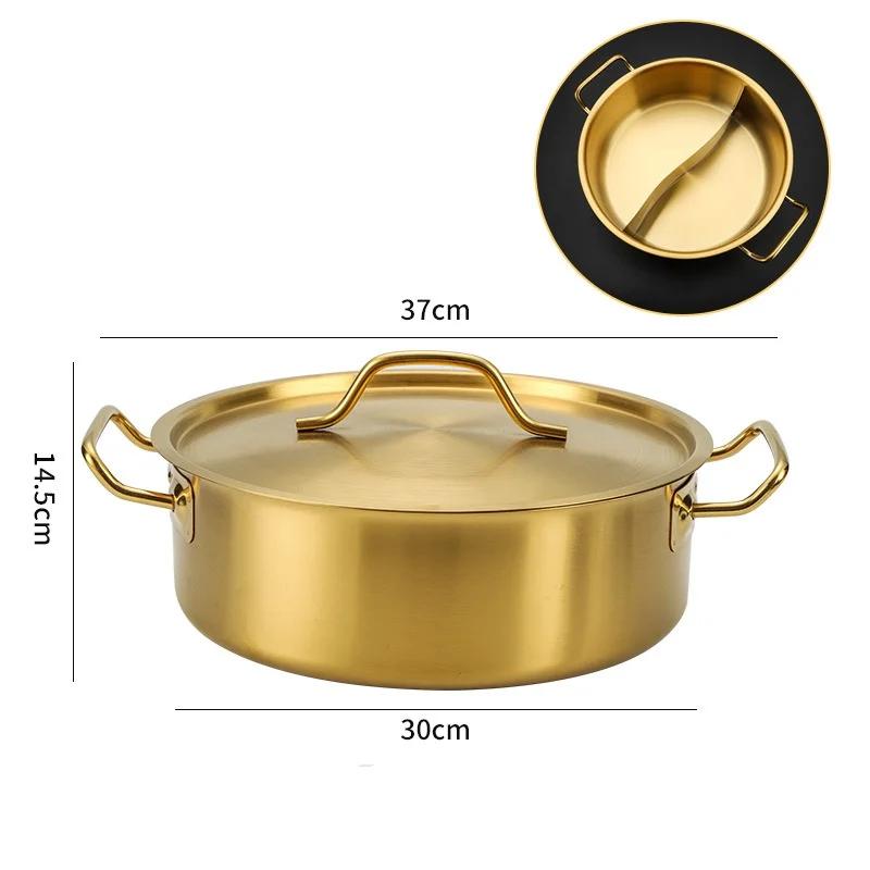 Leaky Stainless Steel Gold Plated Spoon Thickened Household Commercial Spoon Hot Pot Restaurant Ladle Cooking Soup Spoons