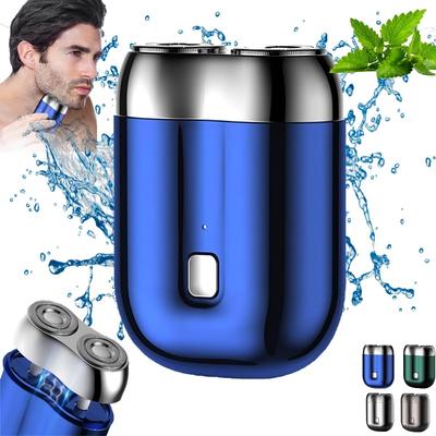 Compact Electric Shaver - Rechargeable, Travel Friendly, Dual Blade, USB Charging, Available In 4 Colors, Perfect Gift for Father's Day