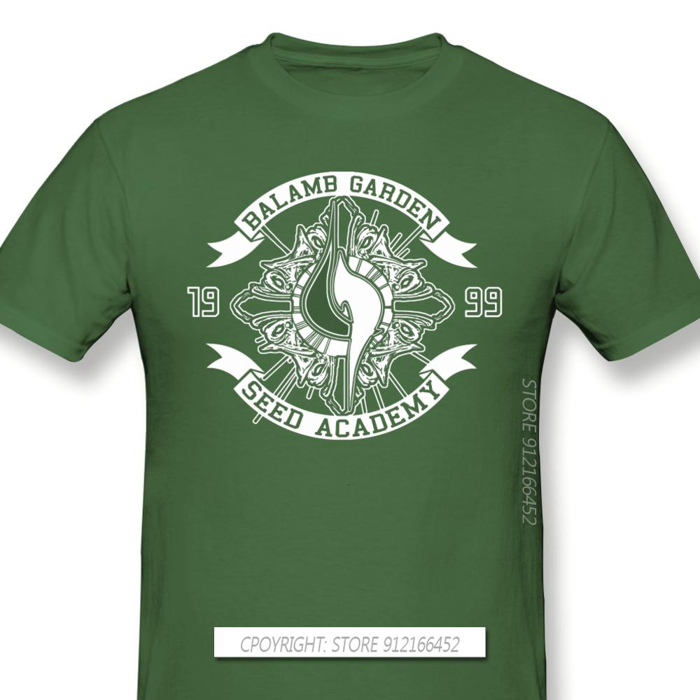 Men Clothes Final Fantasy Role Playing Video Game Series T-Shirts Balamb Garden Seed Academy Fashion Short Sleeve