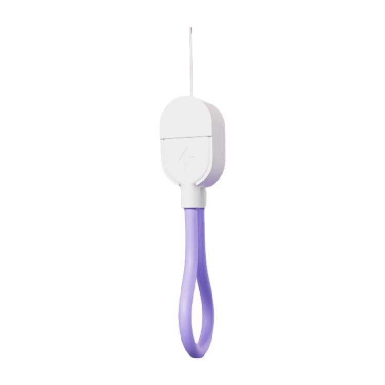 

Highly Speed Type C to Type C Keychain Charger Cable 60W Fast Charging Wire Good Toughness Silicone Tpe Coating фиолетовый