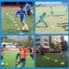 Kid 10Pcs Soccer Disc Cones Set Soccer Pro Agility Discs Dish Sport Space Cones Football Sensory Training Equipment Ball Boy Toy