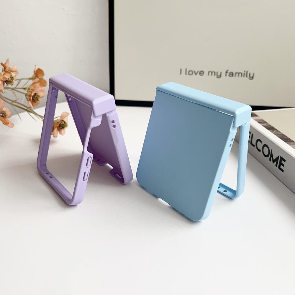 Z Flip7 FE Dopamine Candy Color Matte Phone Case for Samsung Galaxy Z Flip 7 6 5 Flip 4 3 5G Hinge Protective Hard Back Cover