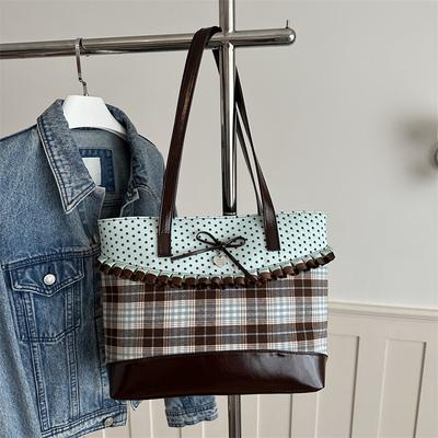Tote Bag with Mint Color, Stylish, Large Capacity, Single Shoulder Bag for The Armpit Area