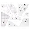 3/4/5Pcs Acrylic Quilting Rulers for Accurate Sewing and Fabric Cutting Measuring Quilting Patchwork Ruler Sewing Tool