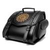 Easy Install Motorcycle Seat Bag Retro Style Spacious Waterproof PU Leather Side Pouch Large Capacity for Bike