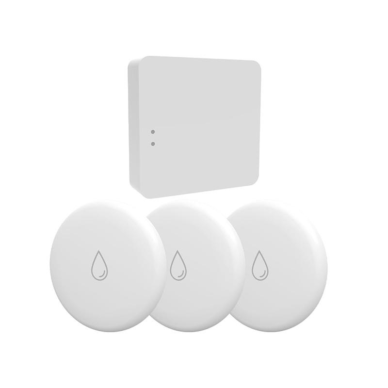 Tuya ZigBee Flood Sensor Water Leakage Detector Water Tank Full Alert Overflow Security Alarm System Smart App Remote Control