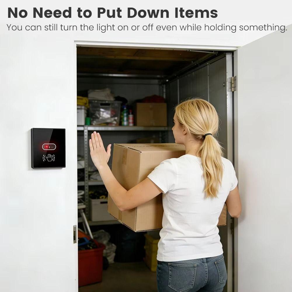 Glass Screen Panel IR Sensor Switch Neutral Wire Automatic Button Pusher  Convenient Use