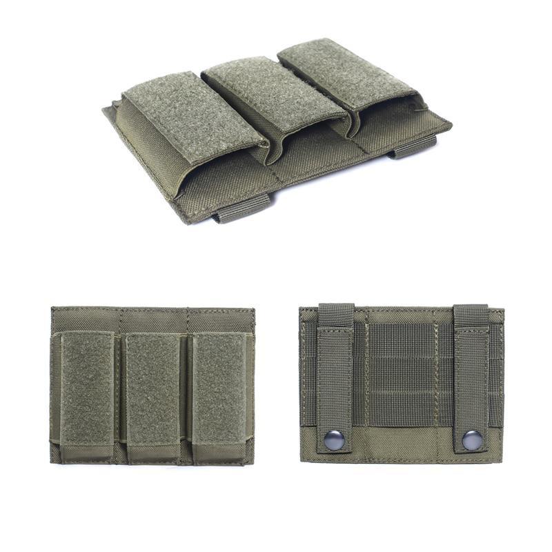 Tactical Triple Pistol Mag Pouch Pistol Ammo Bag Airsoft Magazine Pouch for Glock Magazines 40mm Grenade