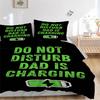 3pcs Do Not Disturb Print Cover Set Ultra Soft, Breathable