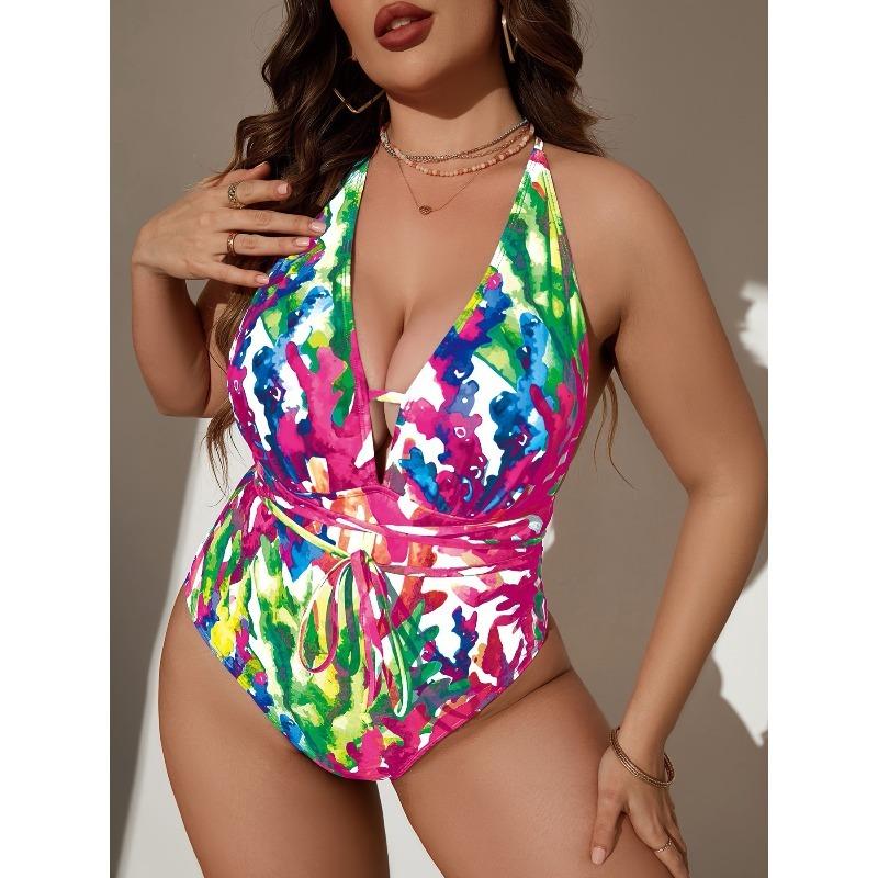 Bikinis für Damen in Übergröße mit hoher Taille, Damen-Bademode & Bekleidung