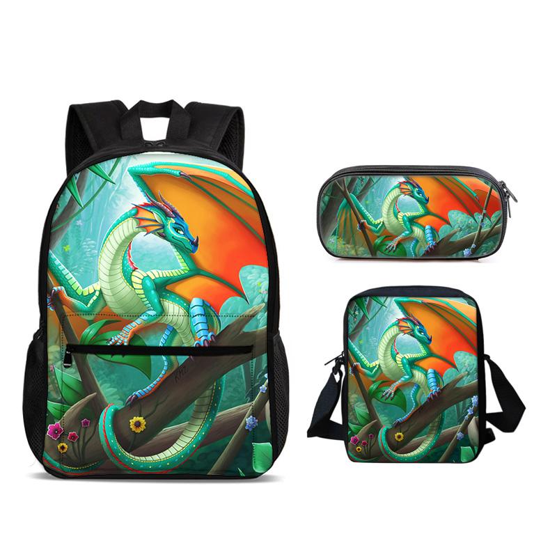 Helicopter Rucksack Pencil Pouch ice pack 3Pcs Set, trendy mechanical printing, new style, best gift for boys Plus girls in school