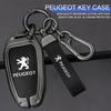 2026 Hot Car Sticker Zine Alloy Car Remote Key Case Shell Cover Protection Fob For Peugeot 308 408 508 2008 3008 4008 5008 Keyle