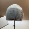 Rhinestones Unisex Hats Outdoor Fuzzy Winter Hat Handmade Protable Hat Suitable for Various Head Size