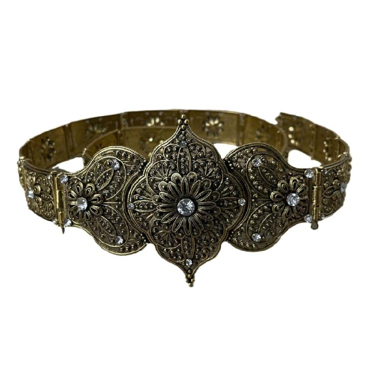 Waist Belt Aesthetic Charm Photo Props Belt for Jeans Dress Belt Body Jewelry Metallic Charm Photo Props