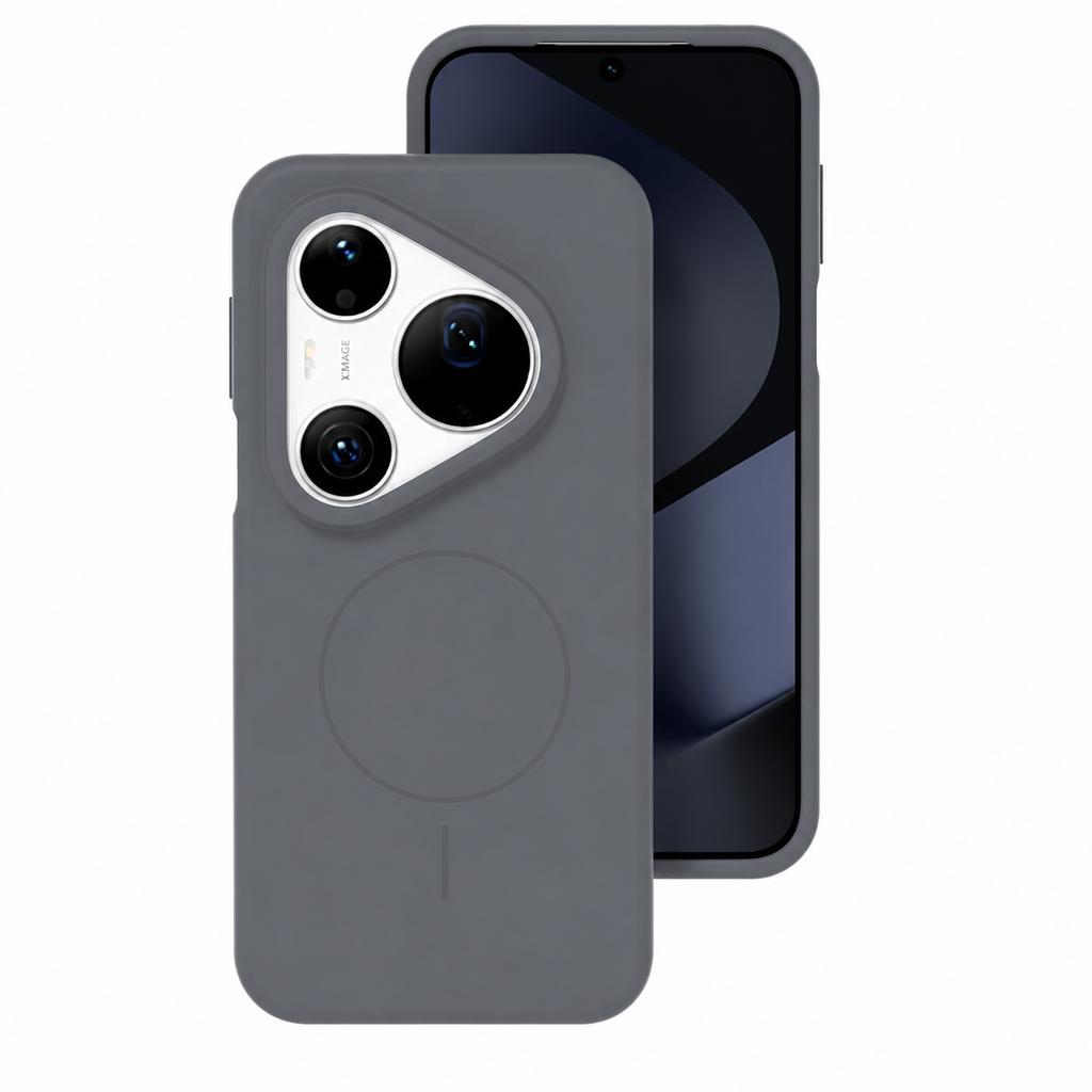 Protective Magnetic Liquid Silicone Phone Case for Huawei Pura 70 Pro-Blue