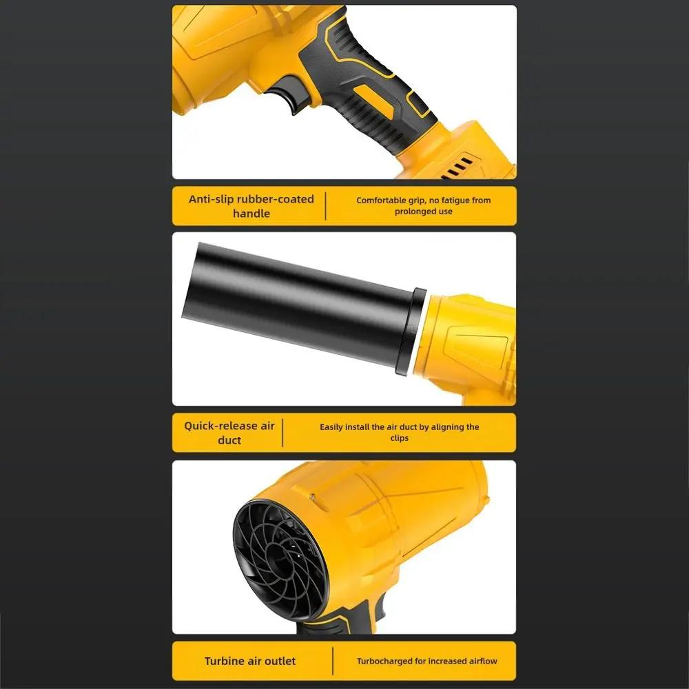 Brushless Electric Cordless Leaf Blower Handheld High Speed Blower Air Blower Cordless Air Duster For 21v Makita Battery