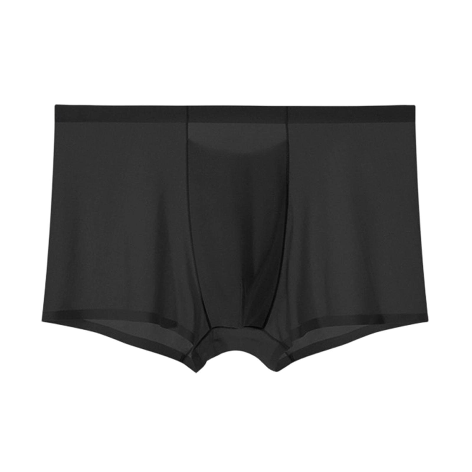 

Men s Lightweight And Breathable Boxer Shorts, Comfortable And Bare Four Cornered Shorts L чёрный