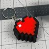 3D printed heart-shaped keychain decompression decoration gift press rebound keychain decompression novelty gift decoration