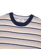 COVERNAT Multi-Stripe Crew Neck Knit Salmon