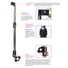 Stainless Steel Umbrella Stands Adjustable Rain Gear Tool Umbrella Connector  Wheelchair