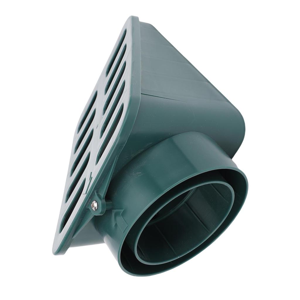 Lawn Grate Yard Drain Angled Robust PP Heavy Duty Mitered Drainage Grate for 3 4 Inch Interface Pipe Green