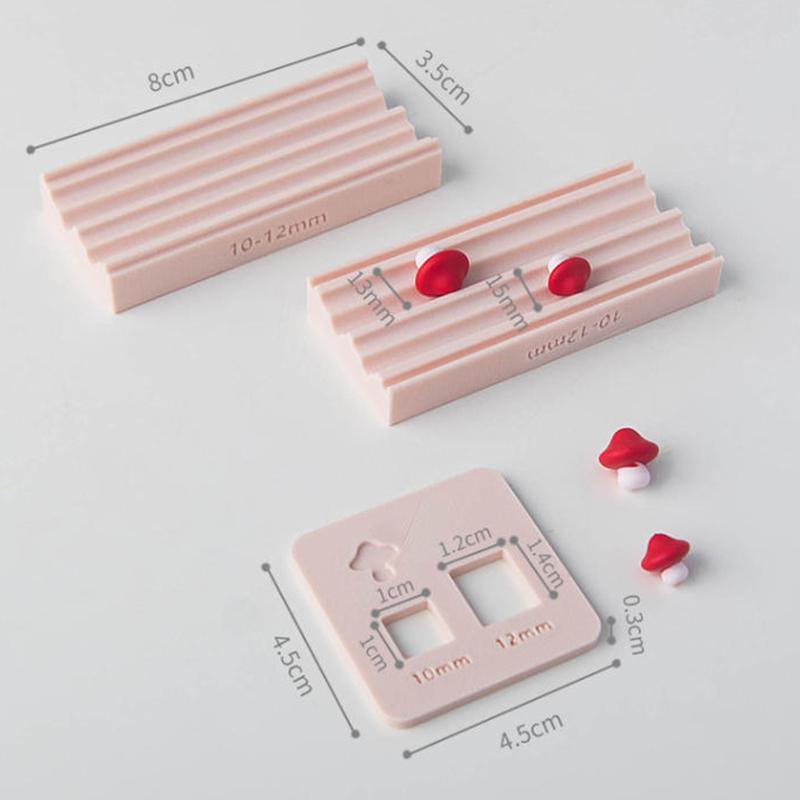 Weiche Keramik Polymer Clay Form 3D Pilz Zitrone Raute Perlen Design Perlenroller DIY Ohrringe Halsketten Schmuckherstellung