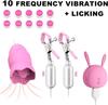 Spona na bradavky 2v1 Vibrátor klitorisu Stimulace bodu G Silikonové spony na bradavky s dvojitým motorem, 10 vibračních vzorů Erotické hračky SM Ženské sexuální hračky