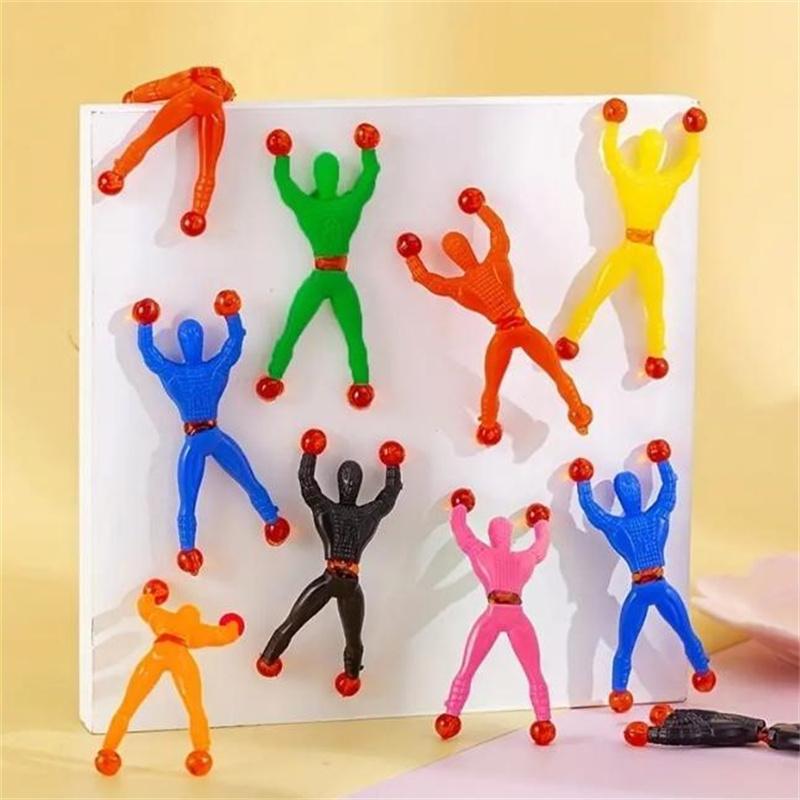 Art Creativity Sticky Wall Climbers, 1Pc Mountain Climber Figure, Stretchy Squishy Stress Relief Toys For Kids