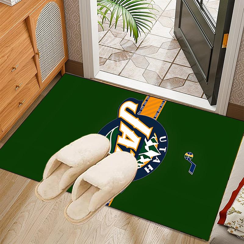 Jazz Basketball Team Rug Office Carpet Non-Slip Mat, Chair Rug Floor Covering for Gaming, Bedroom, Living Room , Home Decor Christmas Gift