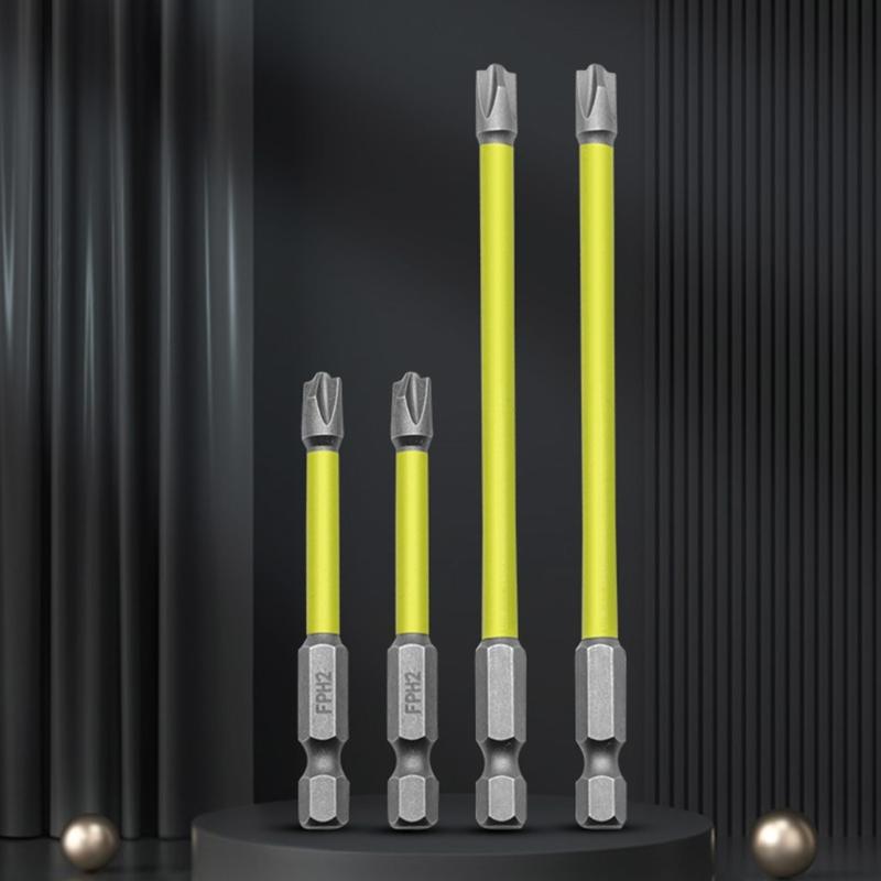 5 Stück Magnetische Spezial-Kreuzschlitz-Schraubendreher-Bits Nussdreher-Set FPH2 für Elektriker Schraubendreher-Bit 65mm 110mm